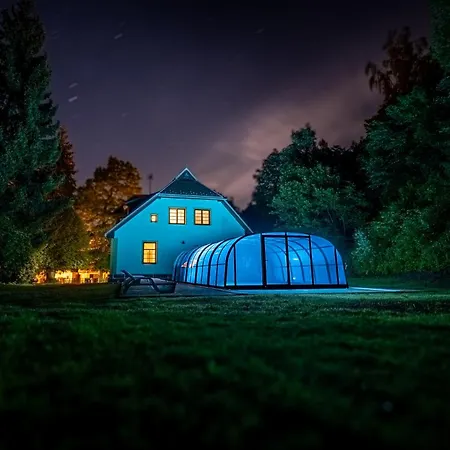 Villa With A Covered Pool, Park, And Playground Svoboda nad Upou