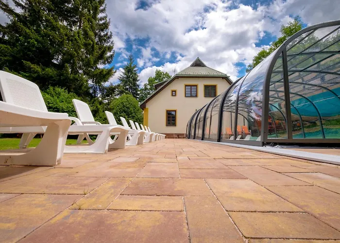 With Pool, Sauna, Pergola, Park, And Playground Villa Svoboda nad Upou