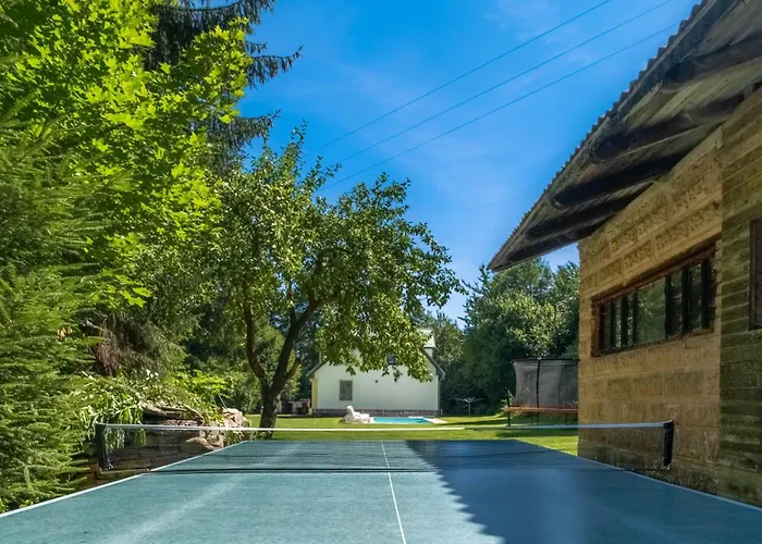 Villa With Pool, Sauna, Pergola, Park, And Playground